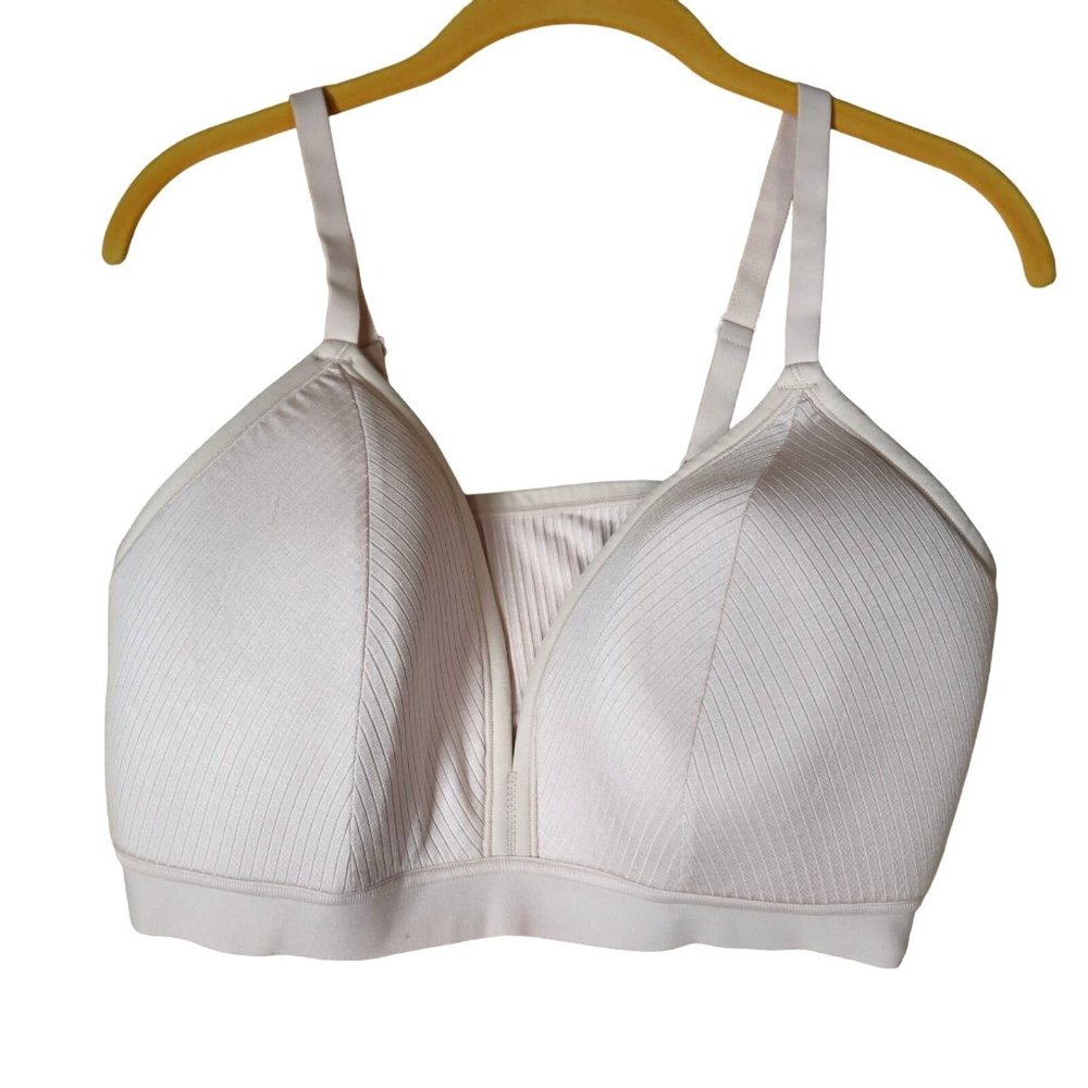 Auden Pale Pink Lightly Lined Plunge Bralette Bra Women's Size XXL 40DD-42D